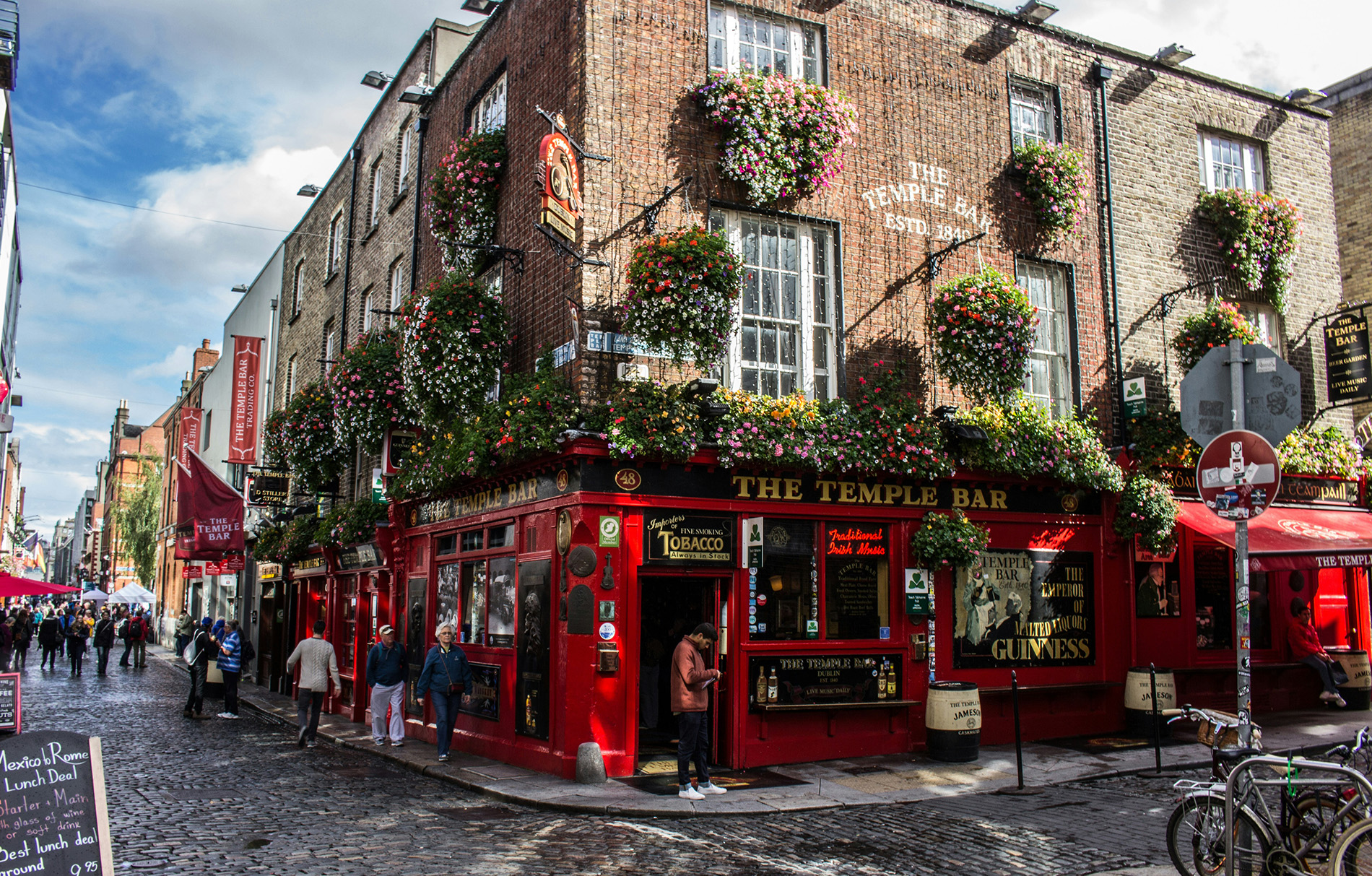 Die berühmte Temple Bar in Dublin