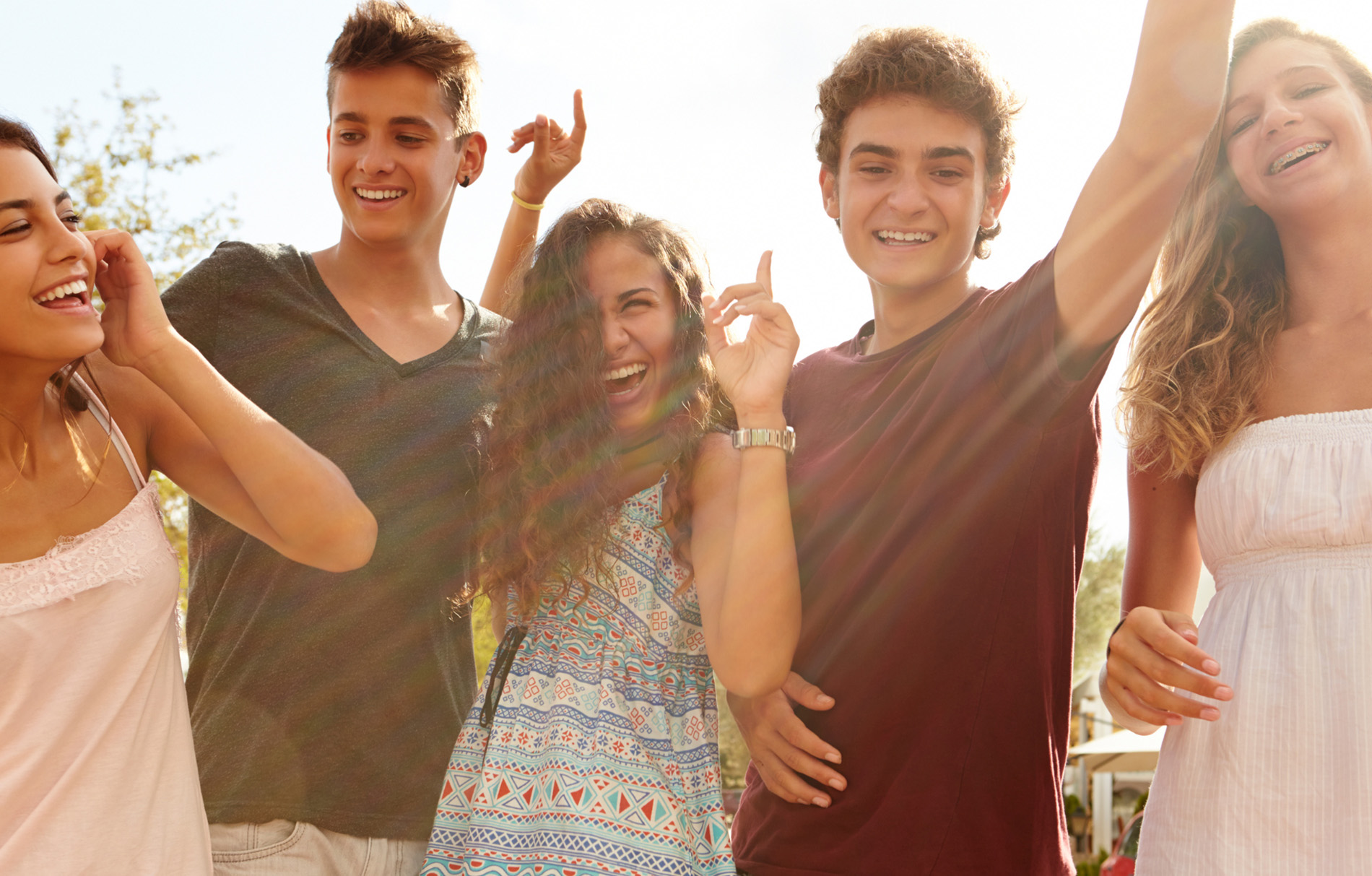Gruppe von Teenagern
