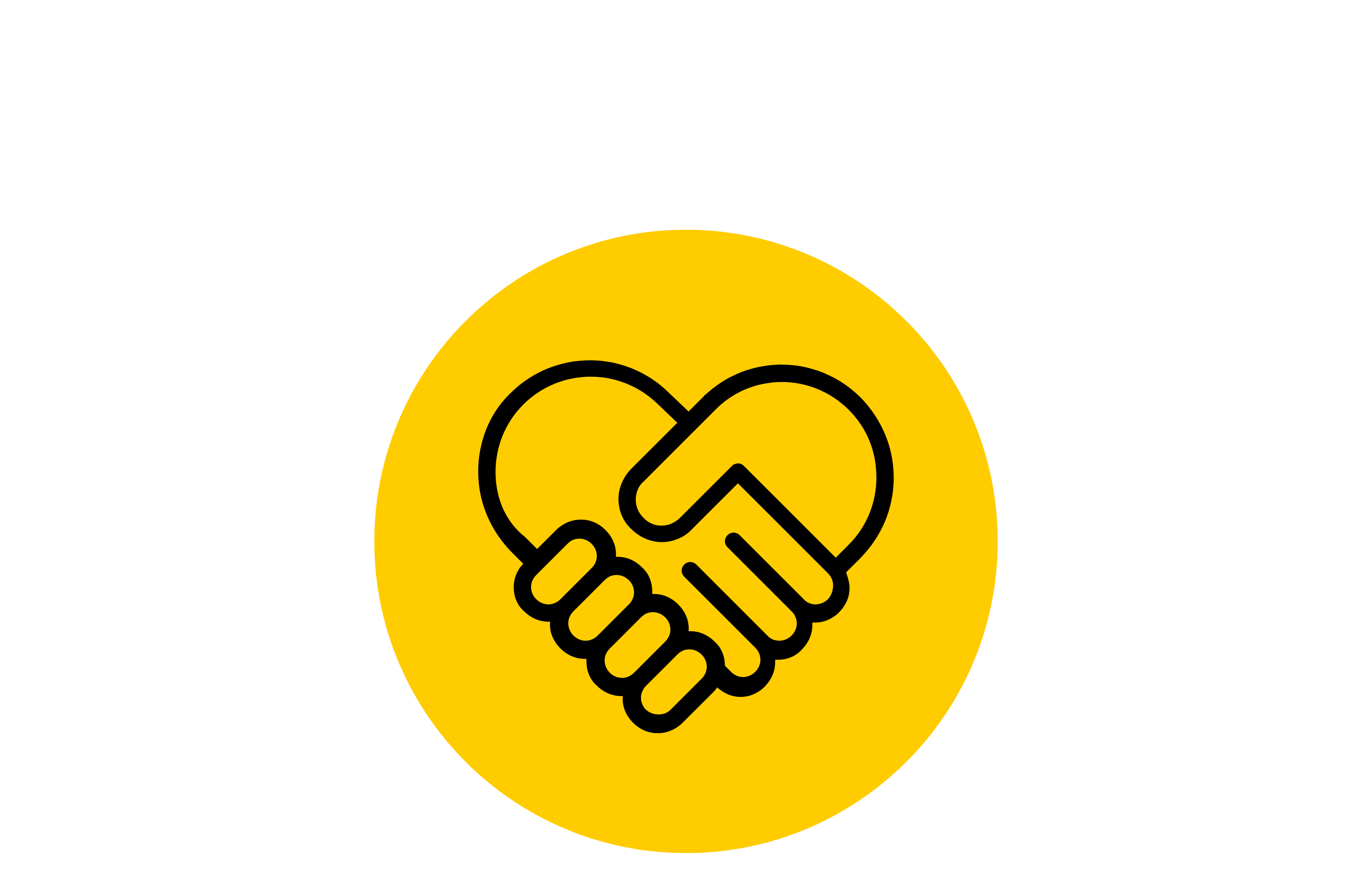 Icon, in dem zwei Hände ein Herz formen